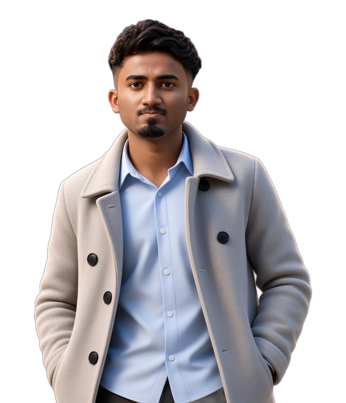 Illustrated portrait of Harshkumar Narendra